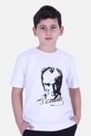 2'li Atatürk-imza Farklı Desenli Erkek-kız Çocuk T-shirt