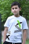 3lü Baskılı Collection Erkek Çocuk Beyaz Siyah Gri T-shirt