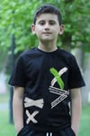 3lü Baskılı Collection Erkek Çocuk Beyaz Siyah Gri T-shirt