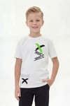3Lü Baskılı X Collection Erkek Çocuk Beyaz Siyah Gri T-Shirt