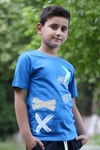 3'lü, Baskılı X Collection Erkek Çocuk Siyah Gri Mavi T-shirt