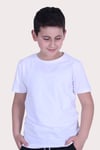3'lü Düz Model Farklı Renk Seçeneği Ile Unisex Çocuk Tişört