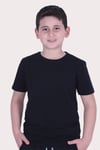 3'lü Düz Model Farklı Renk Seçeneği Ile Unisex Çocuk Tişört