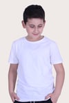 3'lü Düz Model Farklı Renk Seçeneği Ile Unisex Çocuk Tişört