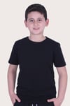 3'lü Düz Model Farklı Renk Seçeneği Ile Unisex Çocuk Tişört