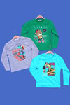 3'lü Erkek Çocuk Sweatshirt