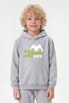 3'lü Kanguru Cepli Kapüşon Detaylı Baskılı Erkek Çocuk 3 Parça Sweatshirt