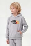 3'lü Kanguru Cepli Kapüşon Detaylı Baskılı Erkek Çocuk 3 Parça Sweatshirt