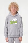3'lü Kanguru Cepli Kapüşon Detaylı Baskılı Erkek Çocuk 3 Parça Sweatshirt