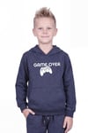 3'lü Kanguru Cepli Kapüşon Detaylı Baskılı Erkek Çocuk 3 Parça Sweatshirt