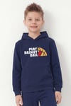 3'lü Kanguru Cepli Kapüşon Detaylı Baskılı Erkek Çocuk 3 Parça Sweatshirt