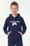 3'lü Kanguru Cepli Kapüşon Detaylı Baskılı Erkek Çocuk 3 Parça Sweatshirt