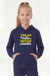 3'lü Kanguru Cepli Kapüşonlu Karışık Baskı Detaylı Kız Çocuk Sweatshirt