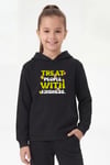 3'lü Kanguru Cepli Kapüşonlu Karışık Baskı Detaylı Kız Çocuk Sweatshirt