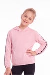 3'lü Kız Çocuk Kapüşonlu Kanguru Cepli Şerit Detaylı Sweatshirt