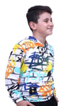 Desenli Kapüşonlu 2'li Kombin Sweatshirt