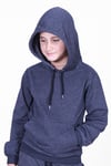 Düz Kanguru Cepli Kapşonlu Sweatshirt