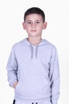 Düz Kanguru Cepli Kapşonlu Sweatshirt