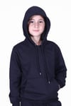Düz Kanguru Cepli Kapşonlu Sweatshirt
