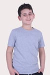 Düz Model Farklı Renk Seçeneği Ile Unisex Çocuk Tişört