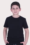 Düz Model Farklı Renk Seçeneği Ile Unisex Çocuk Tişört