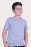 Düz Model Farklı Renk Seçeneği Ile Unisex Çocuk Tişört