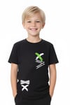 Erkek Çocuk 3lü Kombin Baskılı X Collection T-shirt Kapri Eşofman Altı