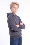 Erkek Çocuk Basic Düz Kanguru Cepli Kapüşonlu Sweatshirt