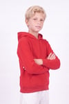 Erkek Çocuk Basic Düz Kanguru Cepli Kapüşonlu Sweatshirt