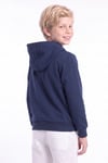 Erkek Çocuk Basic Düz Kanguru Cepli Kapüşonlu Sweatshirt