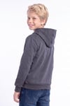 Erkek Çocuk Basic Düz Kanguru Cepli Kapüşonlu Sweatshirt