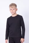Erkek Çocuk Basic Düz Renk Uzun Kollu Sweatshirt