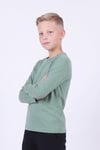 Erkek Çocuk Basic Düz Renk Uzun Kollu Sweatshirt