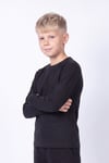 Erkek Çocuk Basic Düz Renk Uzun Kollu Sweatshirt