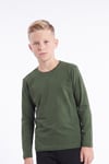 Erkek Çocuk Basic Düz Renk Uzun Kollu Sweatshirt