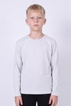 Erkek Çocuk Basic Düz Renk Uzun Kollu Sweatshirt