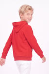 Erkek Çocuk Baskılı Kanguru Cepli Uzun Kollu Kapüşonlu Sweatshirt