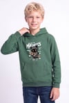 Erkek Çocuk Baskılı Kanguru Cepli Uzun Kollu Kapüşonlu Sweatshirt