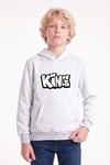 Erkek Çocuk Baskılı Kanguru Cepli Uzun Kollu Kapüşonlu Sweatshirt