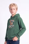 Erkek Çocuk Baskılı Kanguru Cepli Uzun Kollu Kapüşonlu Sweatshirt