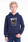 Erkek Çocuk Baskılı Kanguru Cepli Uzun Kollu Kapüşonlu Sweatshirt