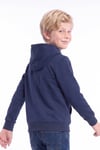 Erkek Çocuk Baskılı Kanguru Cepli Uzun Kollu Kapüşonlu Sweatshirt