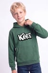 Erkek Çocuk Baskılı Kanguru Cepli Uzun Kollu Kapüşonlu Sweatshirt