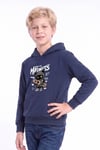 Erkek Çocuk Baskılı Kanguru Cepli Uzun Kollu Kapüşonlu Sweatshirt