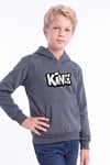 Erkek Çocuk Baskılı Kanguru Cepli Uzun Kollu Kapüşonlu Sweatshirt