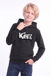 Erkek Çocuk Baskılı Kanguru Cepli Uzun Kollu Kapüşonlu Sweatshirt