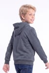 Erkek Çocuk Baskılı Kanguru Cepli Uzun Kollu Kapüşonlu Sweatshirt