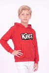 Erkek Çocuk Baskılı Kanguru Cepli Uzun Kollu Kapüşonlu Sweatshirt