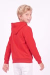 Erkek Çocuk Baskılı Kanguru Cepli Uzun Kollu Kapüşonlu Sweatshirt