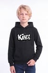 Erkek Çocuk Baskılı Kanguru Cepli Uzun Kollu Kapüşonlu Sweatshirt